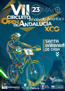 Cartel del VII XCO Andévalo Aventura que tendrá lugar el 23 de mayo.