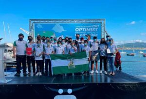 El equipo de Andalucía brilló con luz propia en la Copa de España de Óptimist celebrada en Hondarribia.