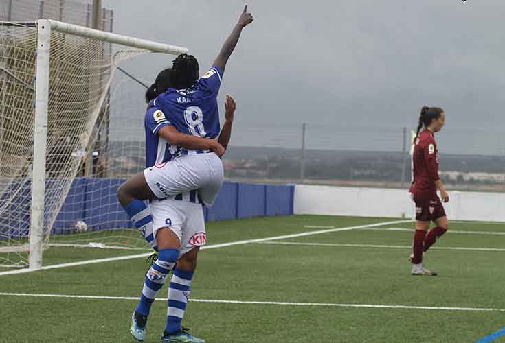 La victoria del Sporting de Huelva tiene un valor claro: la permanencia en la Primera Iberdrola. / Foto: @sportinghuelva.