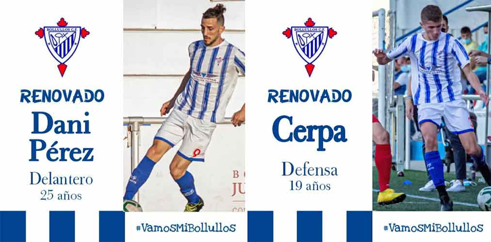 El Bollullos confirma la continuidad de Dani Pérez y de Cerpa. / Foto: @bollulloscf1933.