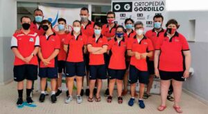 Componentes del CODA Huelva en el Andaluz de Natación FANDDI en Dos Hermanas.