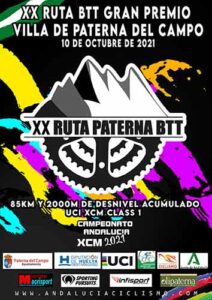 Cartel anunciador de la prueba ciclista que tendrá lugar en Paterna del Campo el próximo 10 de octubre.