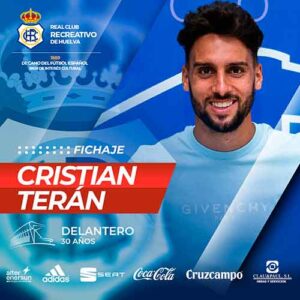 Cristian Terán, el primer fichaje que hace oficial el Recreativo de Huelva. / Foto: @recreoficial.