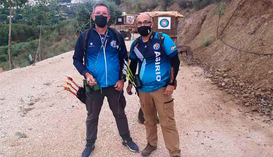 David Alonso y Sebastián Pérez en el Campeonato de Andalucía.