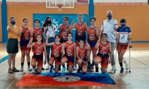 Equipo de minibasket femenino del CB La Palma, campeón provincial.