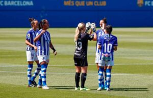 El Sporting de Huelva cierra el curso 2020-21 recibiendo este domingo (11:30) al Santa Teresa pacense. / Foto: www.lfp.es.