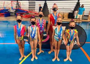 Sensacional fue la participación de las gimnastas del GR Huelva en el Campeonato de Andalucía de Copa y Precopa de Gimnasia Rítmica.