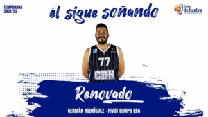 Germán Rodríguez seguirá una temporada más en el Ciudad de Huelva. / Foto: @CiudadDeHuelva.