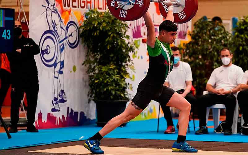 José María Pinzón, del Club Halterofilia Huelva 2013, buscará el pase para el próximo Europeo y Mundial sub 17.