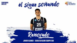 Javi Blanco es la cuarta renovación que hace oficial el Ciudad de Huelva. / Foto: @CiudadDeHuelva.