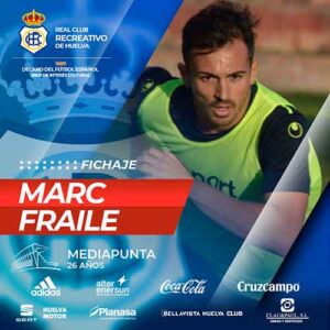 Marc Fraile es el décimo fichaje que hace oficial el Recreativo de Huelva. / Foto: @recreoficial.