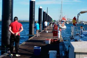 Un momento de uno de los concursos de pesca celebrados este fin de semana.