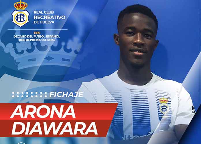 Arona Diawara, nuevo jugador del Recreativo para la temporada 2021-22 en la 3ª RFEF. / Fotos: @recreoficial.