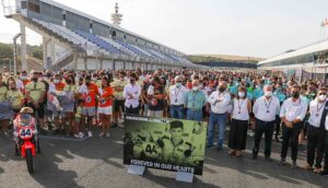 El Motociclismo vuelve a tributar un homenaje a Hugo Millán 'Superhugo', en esta ocasión en el circuito de Jerez de la Frontera. / Foto: Circuito de Jerez-Ángel Nieto.