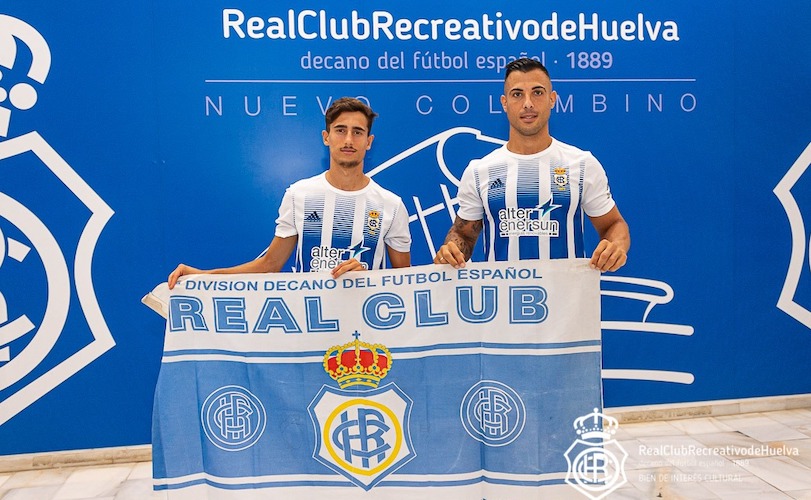 Perotti y Chendo Alarcón fueron presentados como nuevos jugadores del Decano. / Foto: @Franlvarez / @recreoficial.