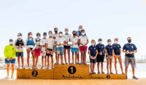 Podio del Campeonato con los componentes del CDNPU en la tercera plaza. / Foto: Francisco Douglas.