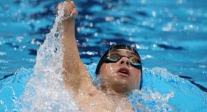 Octavo puesto para David Sánchez en la final de los 100 metros espalda. / Foto: RTVE.