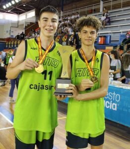 Dos onubenses, Gallego y Fernández, fueron oro con el equipo andaluz Cadete.