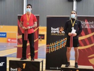 Pablo Abián logró el oro en el cuadro individual del Máster Absoluto de Bádminton en Granollers.