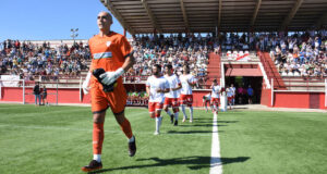 El meta Luis no pudo acabar el partido ante la UP Viso. / Foto: David Limón.