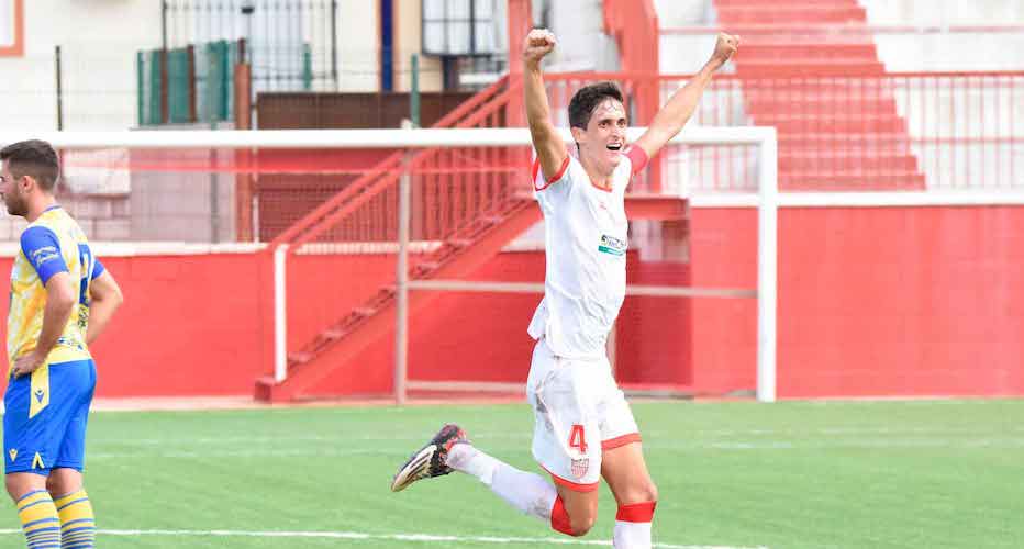 Andrés Pavón fue el autor del gol del triunfo de La Palma ante el Atlético Central. / Foto: David Limón.