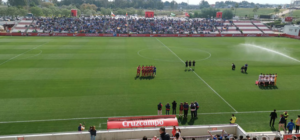 La afición del Recre tendrá la oportunidad de realizar otro desplazamiento masivo a la Ciudad Deportiva del Sevilla. / Foto: @recreoficial.