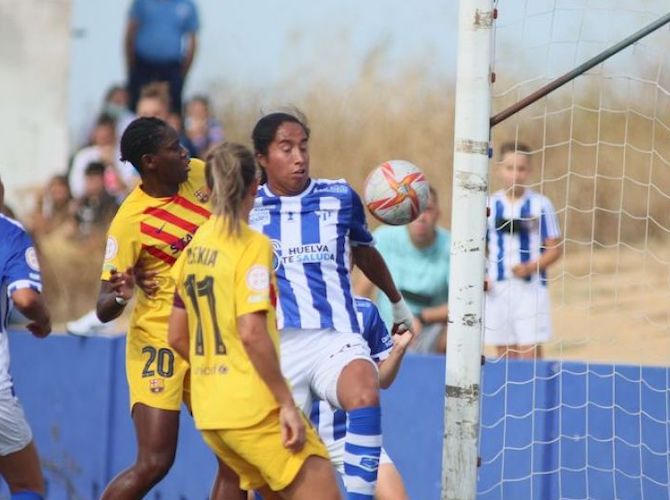 Como era de esperar nada pudo hacer el Sporting ante el Barcelona. / Foto: www.lfp.es.