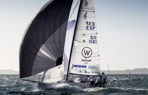 El equipo de Lanzarote, con Ricardo Terrades, ya participó el año pasado en la Sailing Champions League logrando un 6º puesto que intentarán mejorar. / Foto: María Muiña.