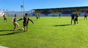 El San Roque salvó un punto gracia a un gol de Víctor Morillo en el minuto 95. / Foto: Kiko Vázquez.