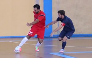 Seguir ganando es el reto del Smurfit Kappa en su partido del sábado en el feudo del Futsal Prado. / Foto: @LaPalmaFS.