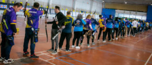 El Campeonato Provincial de Tiro con Arco en Sala en Isla Cristina batió el récord de participación.