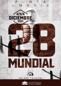 Cartel anunciador del Mundial de Futbolín en Punta Umbría.