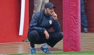 Mario Rodríguez, entrenador de La Palma, equipo que visita el feudo del UP Viso. / Foto: David Limón.