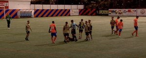 El cuadro lepero supo jugar el 'otro fútbol' cuando lo necesitó. / Foto: Captura imagen Footers.