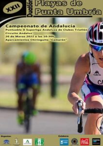 Cartel anunciador del XXII Duatlón 'Playas de Punta Umbría'.