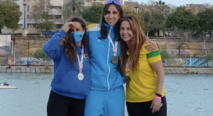 Una brillante regata permitió a Araceli Montero lograr la medalla de bronce en Veterano 40/44.