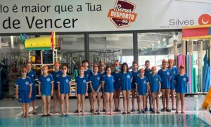 Representantes del CN Huelva en el II Torneo de Técnicas Simultáneas de Natación en Silves (Portugal). / Foto: @CNHUELVA.