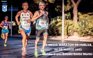 Cartel anunciador de la IX Media Maratón de Huelva que tendrá lugar este domingo.