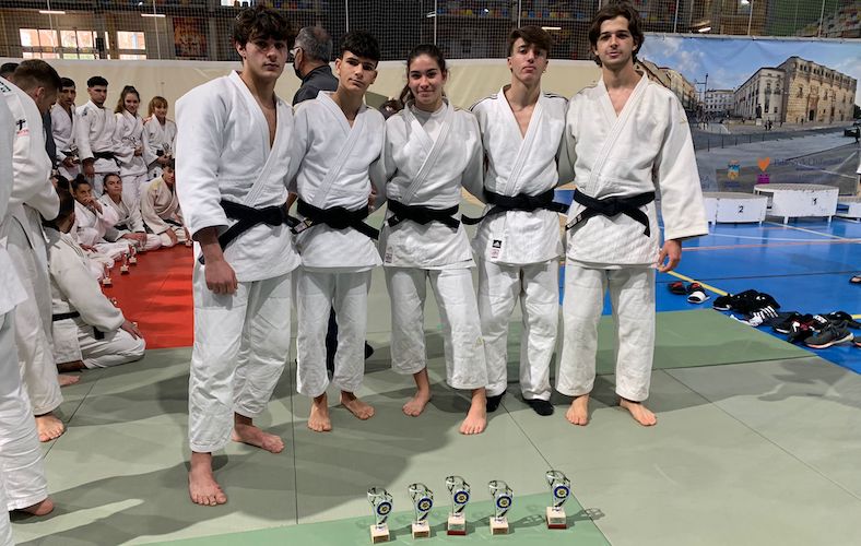 Representantes del Huelva TSV Judo en el torneo celebrado este fin de semana en Guadalajara. / Foto: @JudoHuelva1.