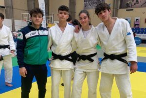 Representantes del Huelva TSV Judo en la Supercopa de España en Alicante. / Foto: @JudoHuelva1.