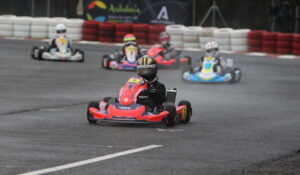 El circuito de karting de Cartaya abrió este domingo el Campeonato de Andalucía. / Foto: Alfonso Bello.