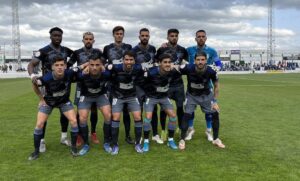 Formación de salida del Recre en su partido ante el Pozoblanco (1-1). / Foto: @recreoficial.