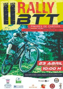 Cartel anunciador del II Rally 'Pinares de Cartaya' del próximo 23 de abril.