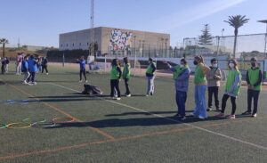 Moguer estuvo en el punto de mira del deporte inclusivo con esta jornada organizada por la Asociación de Jóvenes Especiales de Moguer Abriendo Puertas.