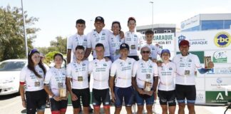Los campeones de Andalucía de Media Maratón 2022 tras la prueba celebrada en Aljaraque.