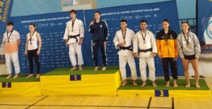 Javier Pérez, del TSV Huelva Judo, bronce en el Campeonato de España Universitario en Murcia. / Foto: @JudoHuelva1.