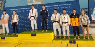 Javier Pérez, del TSV Huelva Judo, bronce en el Campeonato de España Universitario en Murcia. / Foto: @JudoHuelva1.