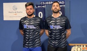 Manu Vázquez y Dani Fernández, componentes del equipo de Tercera División del Hispanidad TM.