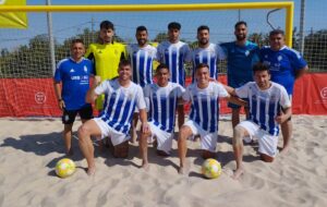 Buena actuación del Recreativo de Huelva de fútbol playa en Salou.