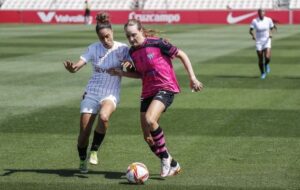 Derrota del Sporting de Huelva en su trámite en el Jesús Navas ante el Sevilla. / Foto: www.lfp.es.